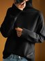 Damen Garn/Wollgarn Unifarben Langarm Bequem Lässig Pullover