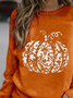 Lässig Rundhals Halloween Sweatshirt