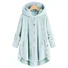 Damen Unifarben Regelmäßig Weit Jacke