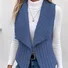 Damen Unifarben Vlies Weit Tanktop