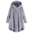 Damen Unifarben Regelmäßig Weit Jacke