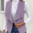 Damen Unifarben Vlies Weit Tanktop