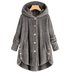 Damen Unifarben Regelmäßig Weit Jacke