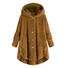 Damen Unifarben Regelmäßig Weit Jacke