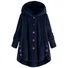 Damen Unifarben Regelmäßig Weit Jacke