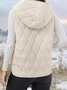 Damen Unifarben Vlies Weit Tanktop
