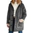 Damen Unifarben Regelmäßig Weit Jacke