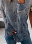 Lässig Rundhals Ethnisch Sweatshirt
