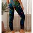 Lässig Geblümt Lang Leggings
