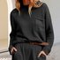 Damen Garn/Wollgarn Unifarben Langarm Bequem Lässig Pullover