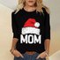Lässig Weihnachten Rollkragen Langarm T-Shirt