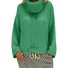 Damen Garn/Wollgarn Unifarben Langarm Bequem Lässig Pullover