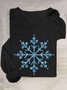 Lässig Textbriefe Rundhals Langarm T-Shirt