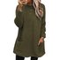 Damen Unifarben Rundhals Langarm Bequem Lässig Midikleid