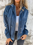 Damen Unifarben Bomberjacke Reißverschluss Regelmäßig Regelmäßige Passform Jacke