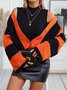 Damen Wolle/Stricken Gestreift Langarm Bequem Lässig Strickjacke
