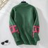 Damen Wolle/Stricken Abstrakt Langarm Bequem Lässig Strickjacke