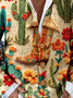 Damen Gestrickt Farbblock Langarm Bequem Lässig Strickjacke