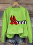 Lässig Rundhals Halloween Sweatshirt