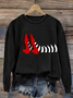 Lässig Rundhals Halloween Sweatshirt