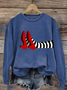 Lässig Rundhals Halloween Sweatshirt