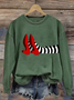 Lässig Rundhals Halloween Sweatshirt