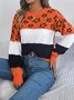 Damen Garn/Wollgarn Gestreift Langarm Bequem Lässig Pullover