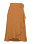 Retro Unifarben A-Linien Mittlere Taille Midi Rock