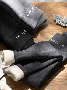 Lässig Unifarben Knöchelhose Leggings