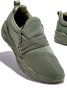 Lässig Unifarben Schnürung Flach Outdoor Sneakers