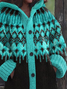 Damen Wolle/Stricken Ethnisch Langarm Bequem Lässig Strickjacke