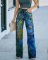 Regelmäßige Passform 3d Drucken Lässig Jeans