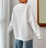 Lässig Rundhals Unifarben Sweatshirt