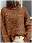 Retro Mock Neck 3d Drucken Sweatshirt