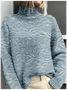 Retro Mock Neck 3d Drucken Sweatshirt