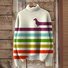 Lässig Rollkragen Tier Sweatshirt