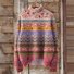 Lässig Rollkragen Geometrisch Sweatshirt