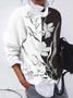 Lässig Rundhals Geometrisch Sweatshirt Reißverschluss