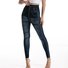 Lässig Grafik mit Denim-Imitat-Print Knöchelhose Leggings
