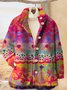 Damen Ethnisch verdicken Weit Jacke