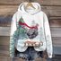 Lässig Kapuze Tier Sweatshirt
