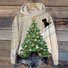 Lässig Kapuze Weihnachten Sweatshirt