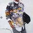 Lässig Rundhals Geblümt Sweatshirt Reißverschluss