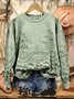 Retro Rundhals 3d Drucken Sweatshirt