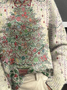 Lässig Rollkragen Weihnachten Sweatshirt