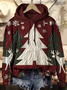 Lässig Kapuze Weihnachten Sweatshirt