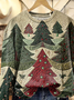 Lässig Rundhals Weihnachten Sweatshirt