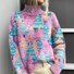 Lässig Rollkragen Weihnachten Sweatshirt