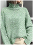 Retro Mock Neck 3d Drucken Sweatshirt