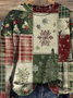 Lässig Rundhals Weihnachten Sweatshirt